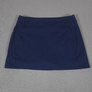 Lands End Skort Womens Large 14-16 Active Knit Brief Lined Performance Tennis